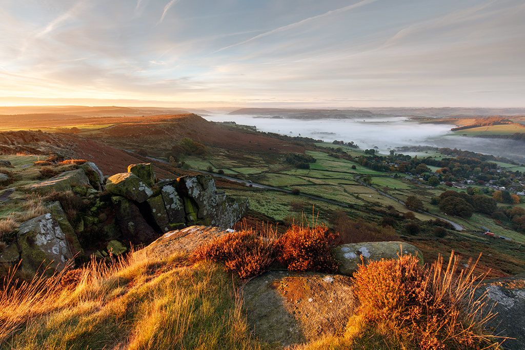 Curbar Edge in the Peak District 