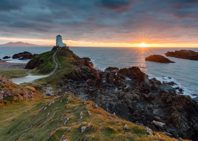 Tŵr Mawr lighthouse on Ynys Llanddwyn on Anglesey