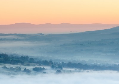 Morning mist, sunrise from Latrigg