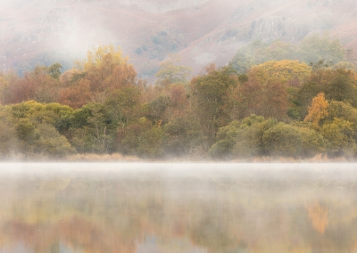 Morning colour from Elterwater in the Lake District