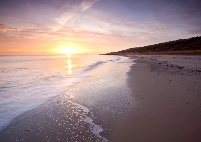 Sunrise at Waxham beach on the Norfolk Coast