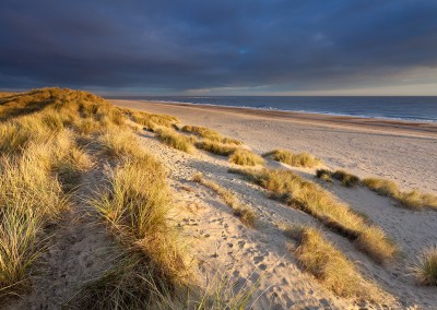 Winterton Dunes at first light on the Norfolk Coast