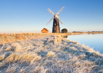 The remote Halvergate Marshes on the Norfolk Broads