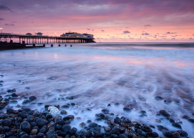 Cromer pier at sunset on the North Norfolk Coast