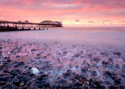 Cromer pier at sunset on the North Norfolk Coast