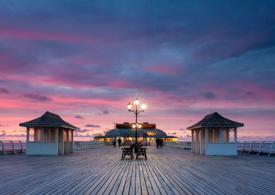 Cromer pier at sunset on the North Norfolk Coast