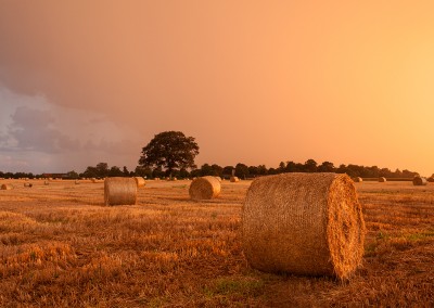 Amazing colours at the sun start to set during a Thunderstorm