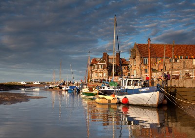 Blakeney Quay in the evening light on the North Norfolk Coast