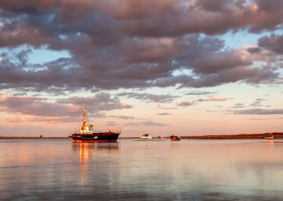 Morston at sunset on the Norfolk Coast