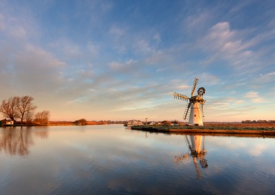 Thurne Windpump At Sunrise