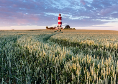 Happisburgh lighthouse on the Norfolk Coast