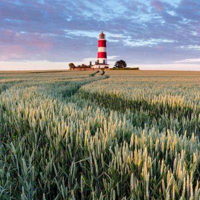 Happisburgh lighthouse on the Norfolk Coast