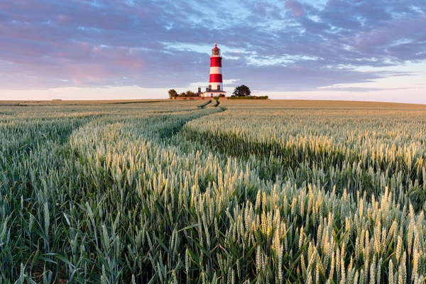 Happisburgh lighthouse on the Norfolk Coast