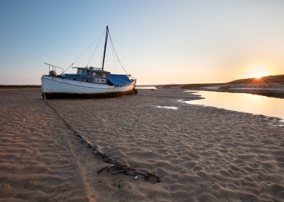 Burnham Overy Staithe at dawn on the North Norfolk Coast