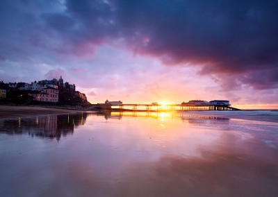 Cromer Pier at sunset on the North Norfolk Coast