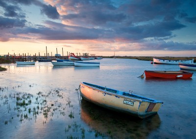 Sunset at Morston on the North Norfolk Coast