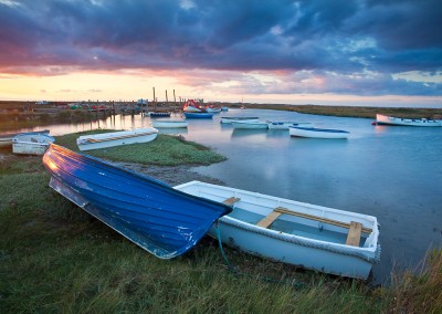 Sunset at Morston on the North Norfolk Coast