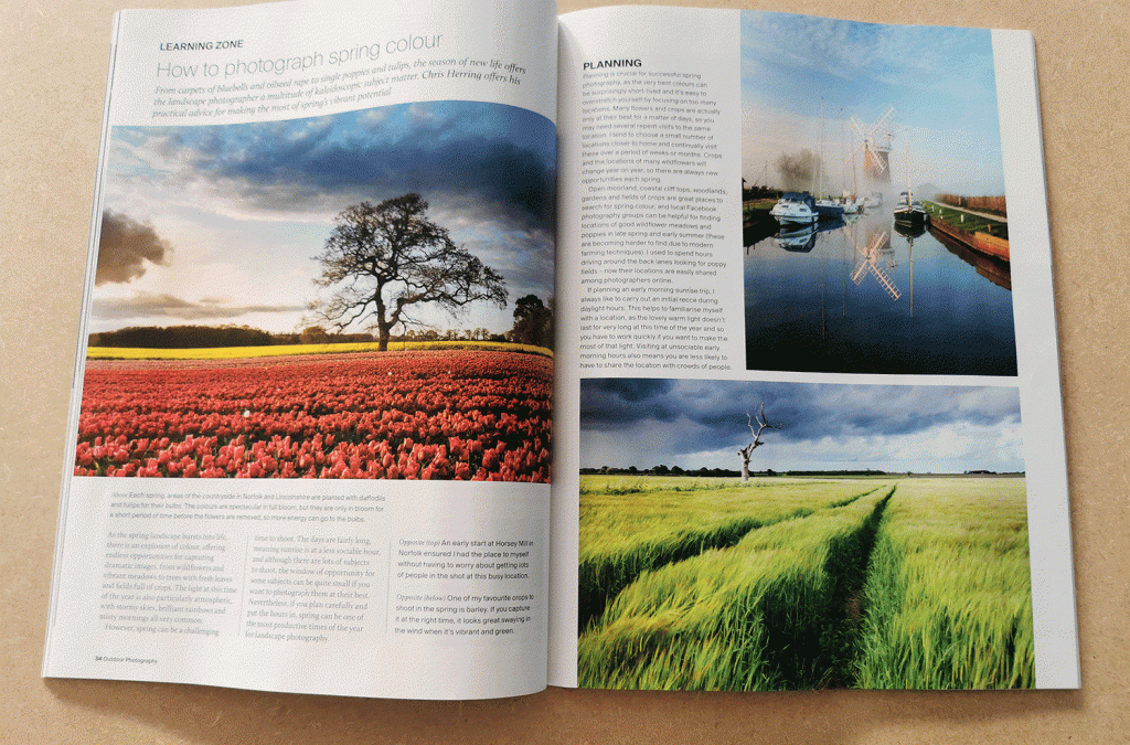 Spring Landscapes Article In Outdoor Photography Magazine