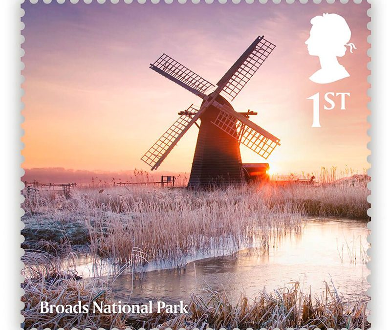 Broads image featured on a stamp.